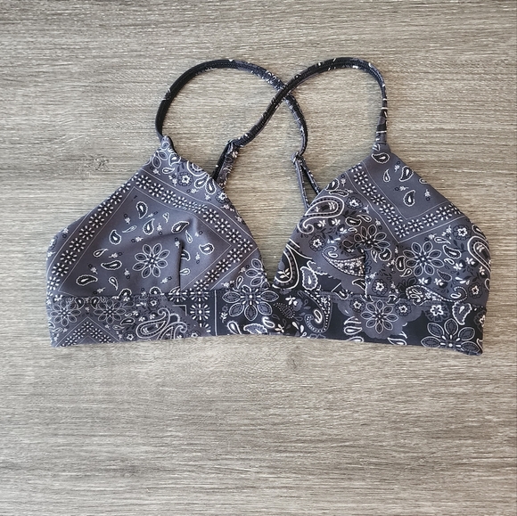 Alo Yoga Splendor Bandana Print Bralette Bra - Picture 2 of 4